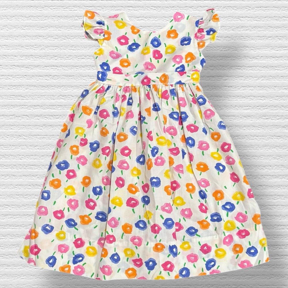 Handmade Colorful Floral Spring Dress 6x